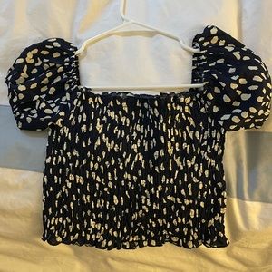 Adorable polka dot summer crop top